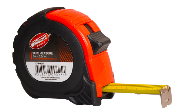 TAPE MEASURE 8M X 25MM - WALLBOARD TOOLS