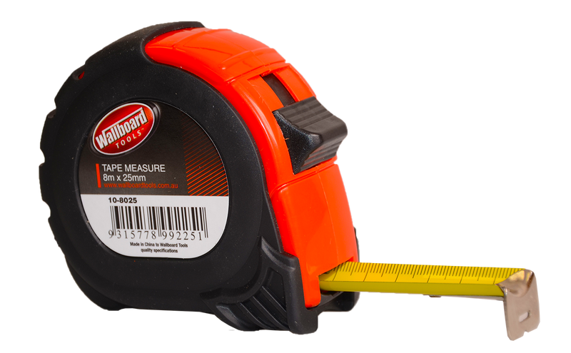 TAPE MEASURE 8M X 25MM - WALLBOARD TOOLS